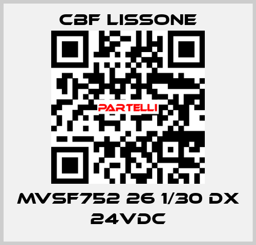MVSF752 26 1/30 DX 24VDC CBF LISSONE