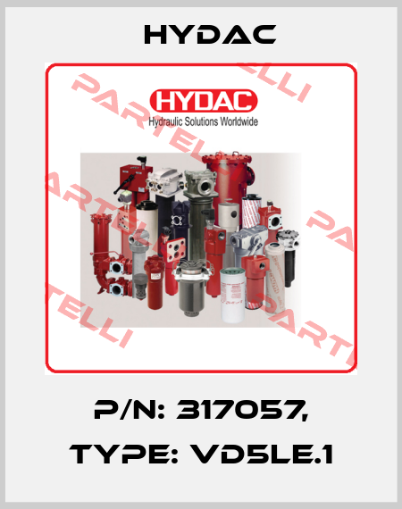 P/N: 317057, Type: VD5LE.1 Hydac