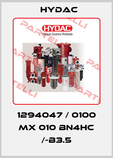 1294047 / 0100 MX 010 BN4HC /-B3.5 Hydac