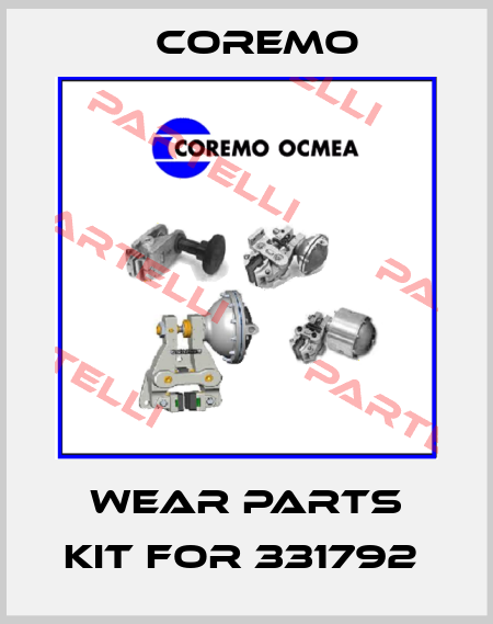 Wear parts kit for 331792  Coremo