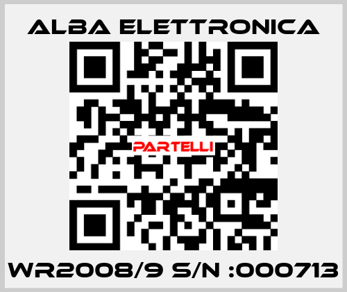 WR2008/9 S/N :000713 ALBA ELETTRONICA