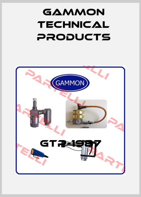 GTP-1987 Gammon Technical Products