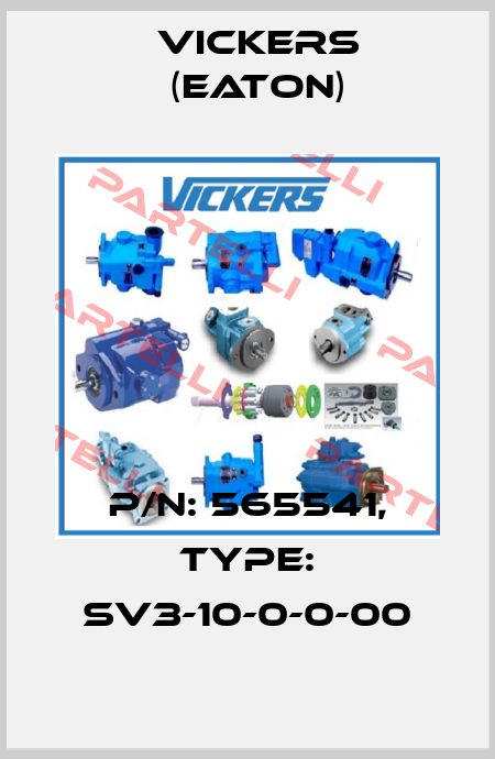 P/N: 565541, Type: SV3-10-0-0-00 Vickers (Eaton)