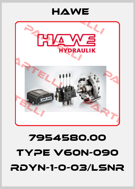 7954580.00 Type V60N-090 RDYN-1-0-03/LSNR Hawe