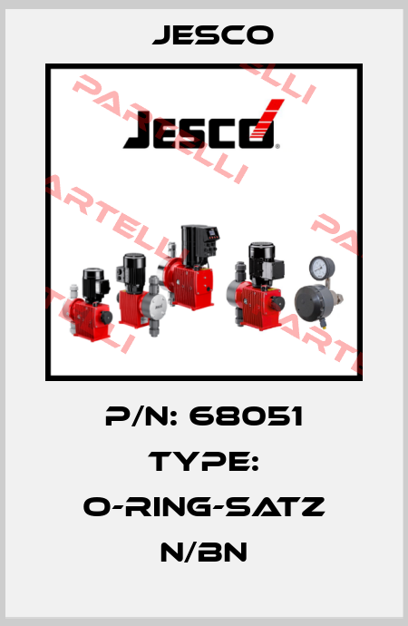 P/N: 68051 Type: O-RING-SATZ N/BN Jesco