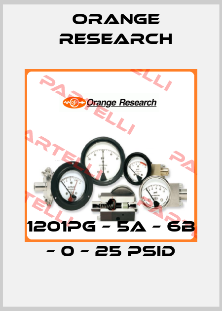 1201PG – 5A – 6B – 0 – 25 psid Orange Research