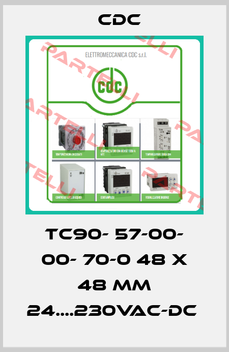 TC90- 57-00- 00- 70-0 48 X 48 MM 24....230VAC-DC  CDC