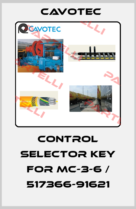 CONTROL SELECTOR KEY for MC-3-6 / 517366-91621 Cavotec
