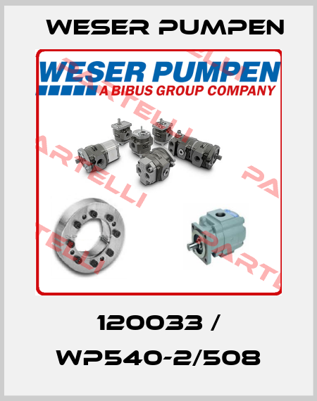 120033 / WP540-2/508 Weser Pumpen