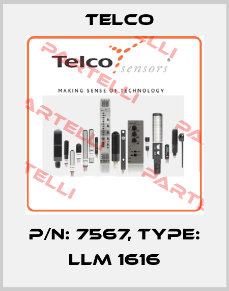 p/n: 7567, Type: LLM 1616 Telco
