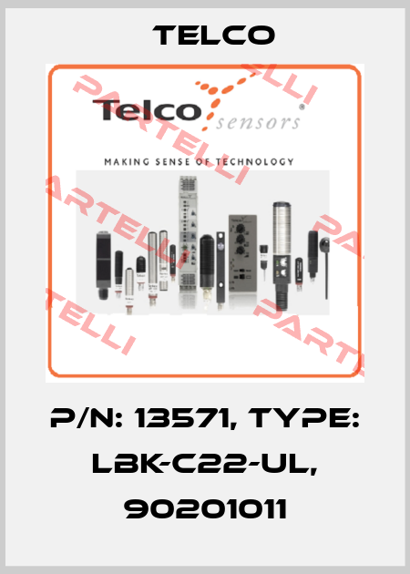p/n: 13571, Type: LBK-C22-UL, 90201011 Telco