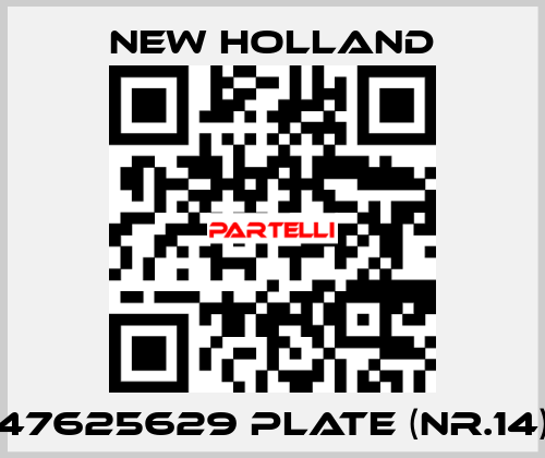 47625629 plate (nr.14) New Holland