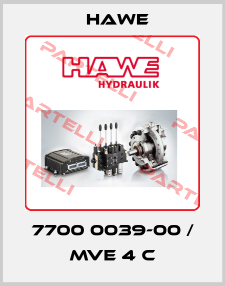 7700 0039-00 / MVE 4 C Hawe