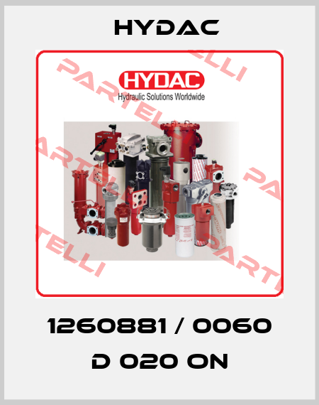 1260881 / 0060 D 020 ON Hydac