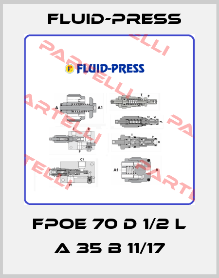 FPOE 70 D 1/2 L A 35 B 11/17 Fluid-Press
