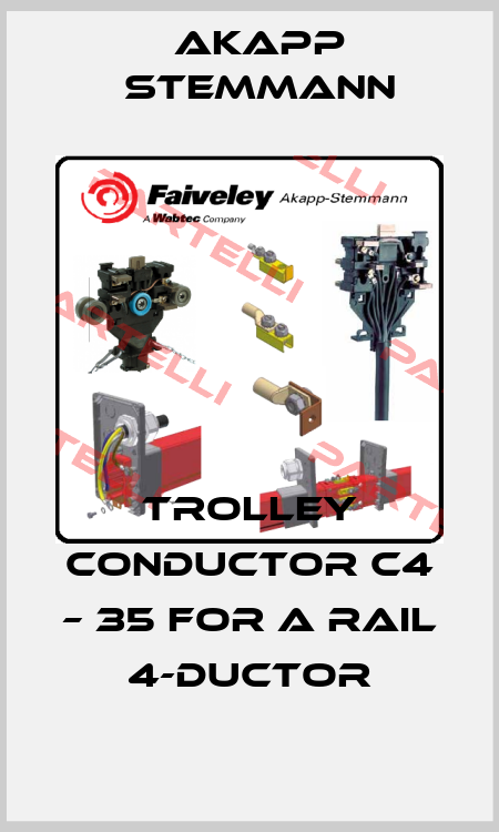 Trolley conductor C4 – 35 for a rail 4-Ductor Akapp Stemmann