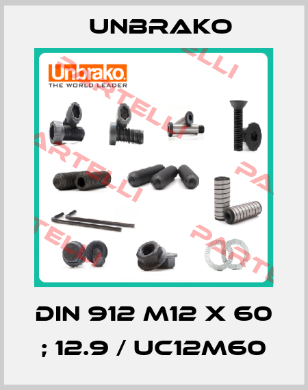 DIN 912 M12 x 60 ; 12.9 / UC12M60 Unbrako