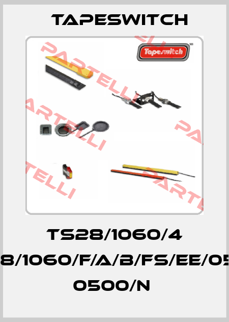 TS28/1060/4 TS28/1060/F/A/B/FS/EE/0500/ 0500/N  Tapeswitch