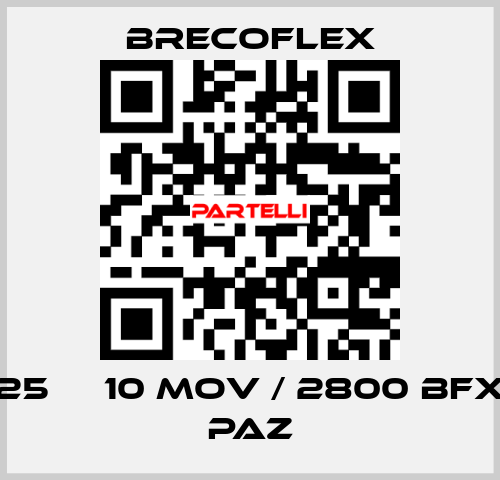 25 АТ10 MOV / 2800 BFX PAZ Brecoflex