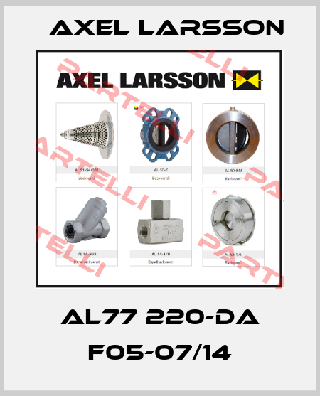 AL77 220-DA F05-07/14 AXEL LARSSON
