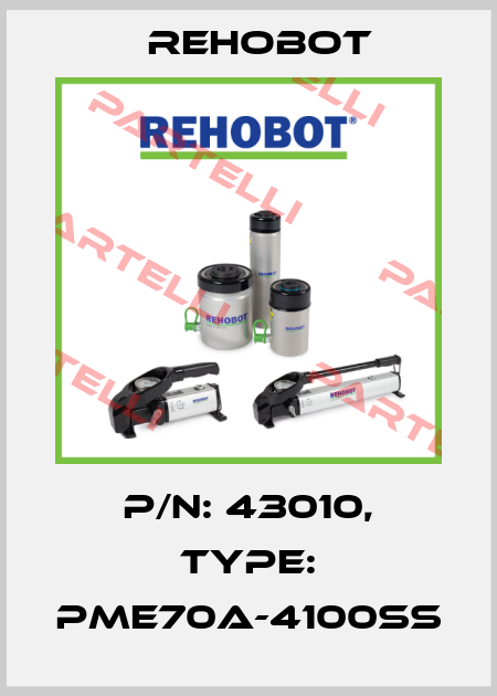 p/n: 43010, Type: PME70A-4100SS Rehobot