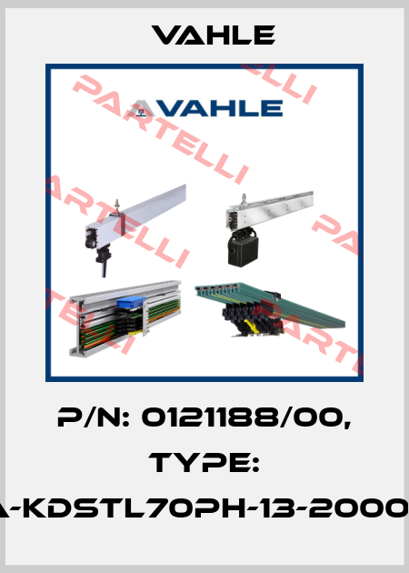 P/n: 0121188/00, Type: SA-KDSTL70PH-13-2000-W Vahle