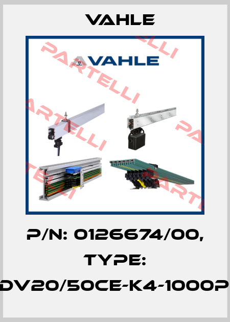 P/n: 0126674/00, Type: DT-UDV20/50CE-K4-1000PH-DB Vahle
