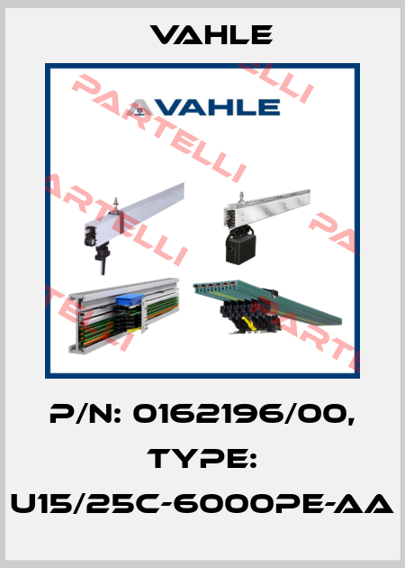 P/n: 0162196/00, Type: U15/25C-6000PE-AA Vahle