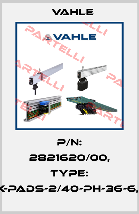P/n: 2821620/00, Type: SK-EK-PADS-2/40-PH-36-6,3-PA Vahle