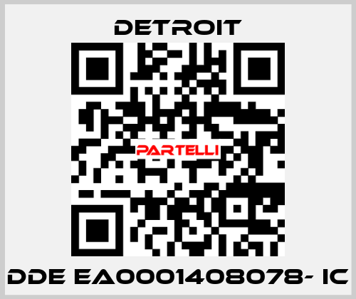 DDE EA0001408078- IC Detroit