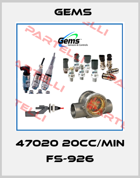47020 20CC/MIN FS-926 Gems
