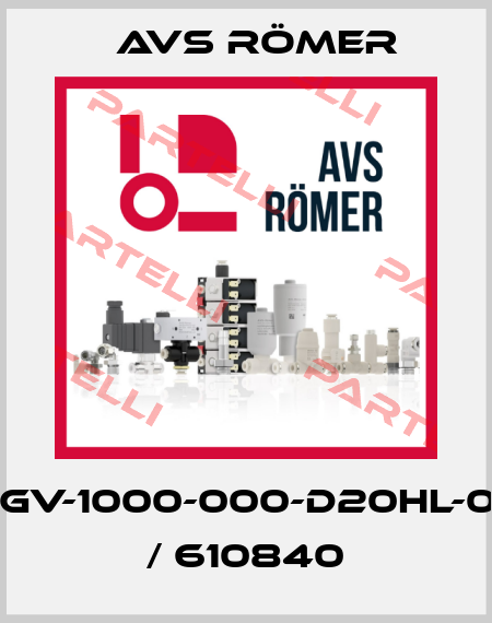 XGV-1000-000-D20HL-04 / 610840 Avs Römer