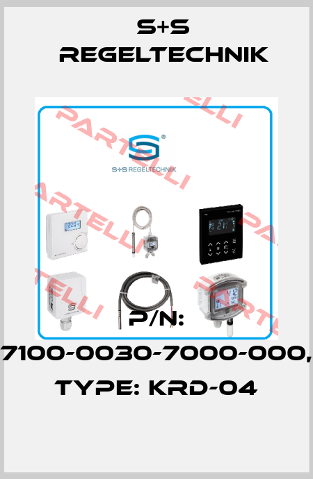 P/N: 7100-0030-7000-000, Type: KRD-04 S+S REGELTECHNIK
