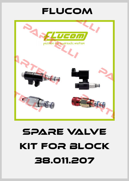 Spare valve kit for block 38.011.207 Flucom