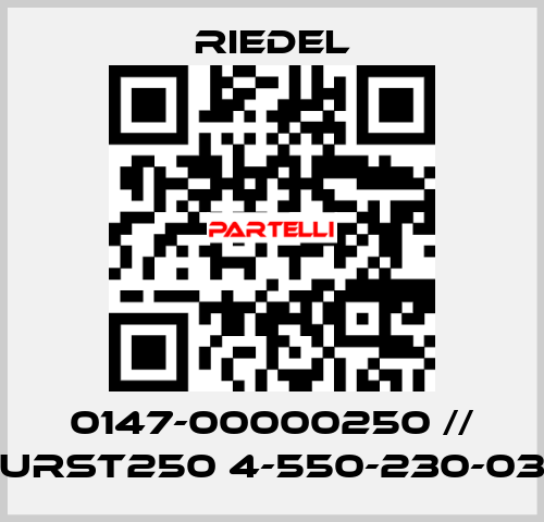 0147-00000250 // URST250 4-550-230-03 Riedel