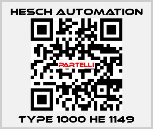 TYPE 1000 HE 1149 Hesch Automation