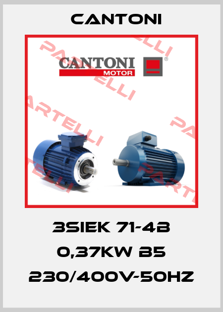 3SIEK 71-4B 0,37kW B5 230/400V-50Hz Cantoni