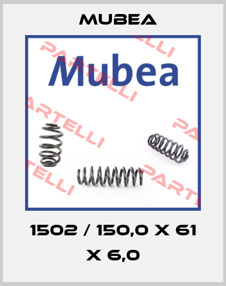 1502 / 150,0 x 61 x 6,0 Mubea