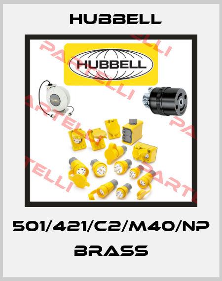 501/421/C2/M40/NP BRASS Hubbell