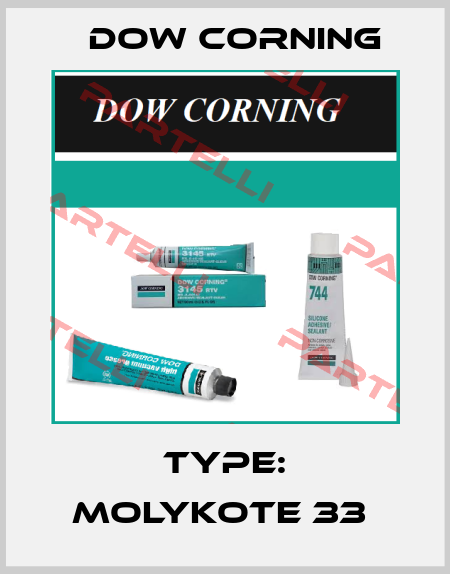 TYPE: MOLYKOTE 33  Dow Corning