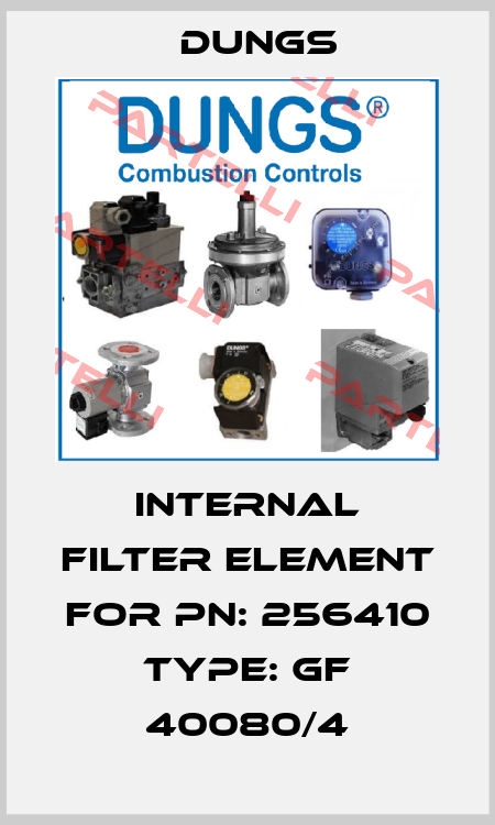 Internal filter element for PN: 256410 Type: GF 40080/4 Dungs