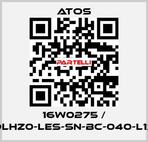 16W0275 / DLHZ0-LES-SN-BC-040-L13 Atos