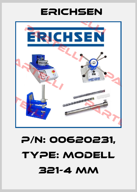 P/N: 00620231, Type: Modell 321-4 mm Erichsen