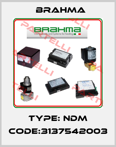 Type: Ndm Code:3137542003 Brahma