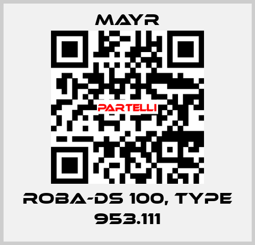 ROBA-DS 100, Type 953.111 Mayr