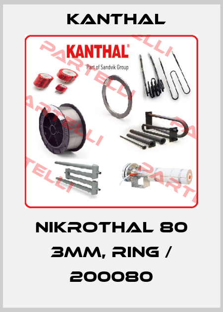 Nikrothal 80 3mm, Ring / 200080 Kanthal