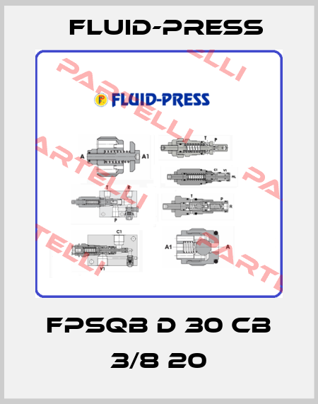 FPSQB D 30 CB 3/8 20 Fluid-Press