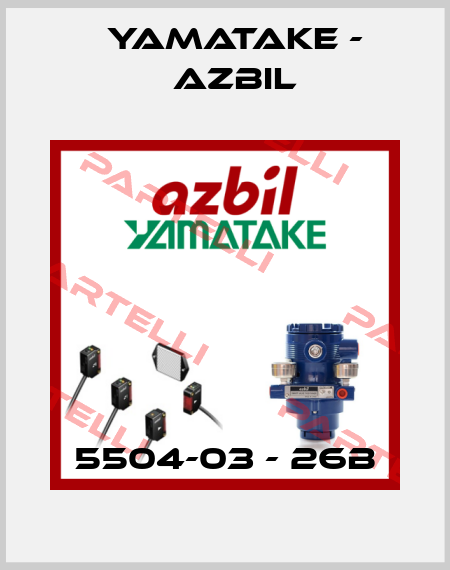 5504-03 - 26B Yamatake - Azbil