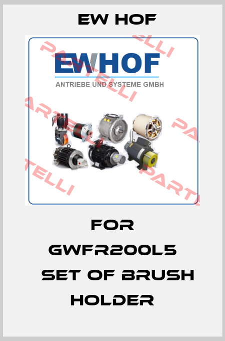 For GWFR200L5 　set of brush holder Ew Hof