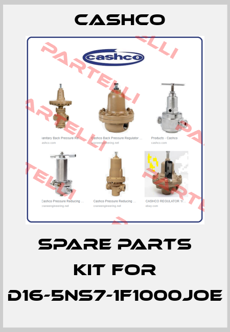 SPARE PARTS KIT FOR D16-5NS7-1F1000JOE Cashco